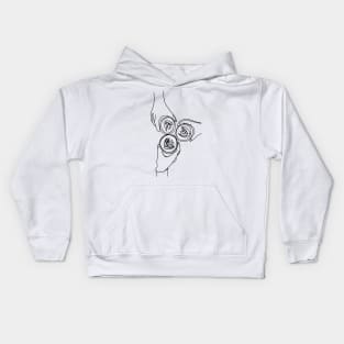 coffee bar Unique Minimalist Coffee Art Kids Hoodie